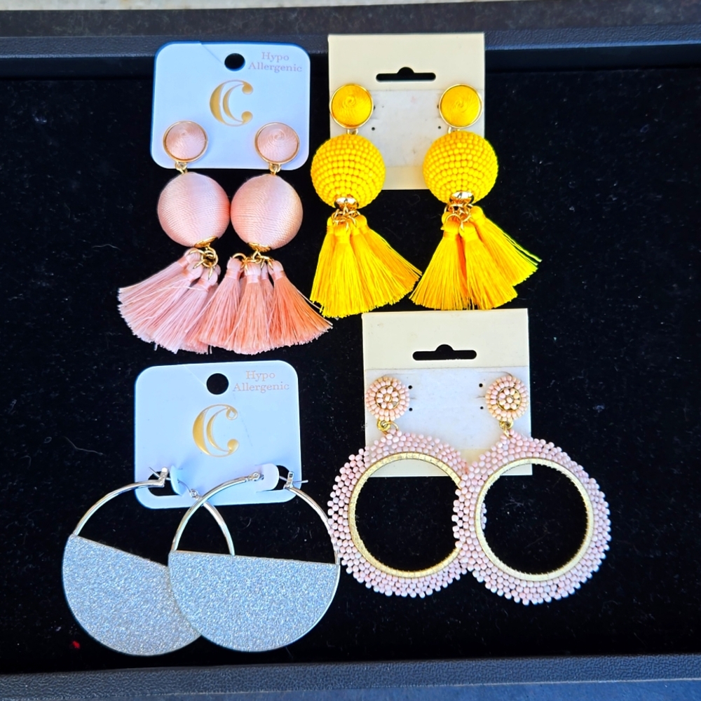4 sets Charming Charlie's Earrings